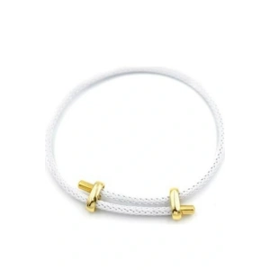 İp Bileklik Ayarlanabilir Model Beyaz