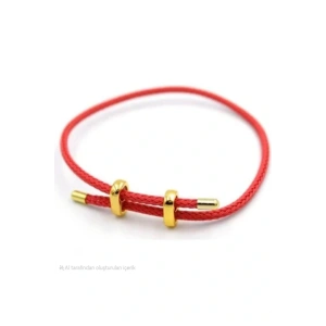 İp Bileklik Ayarlanabilir Model Kırmızı Renk