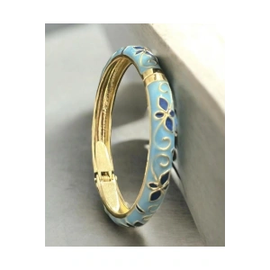 Mineli Mavi Kalın Kelepçe Bilezik