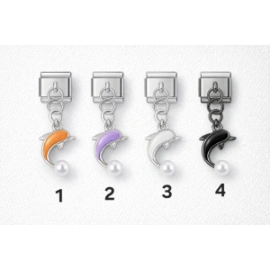 Nomi Dolphin İnci Detaylı Charm Ucu