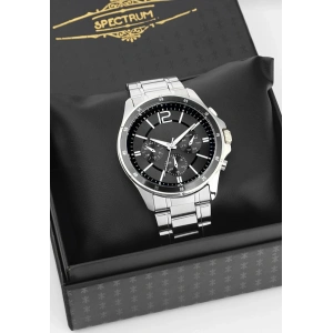 Gümüş Renkli Siyah Kadranlı Çelik Marka Model Erkek Saat