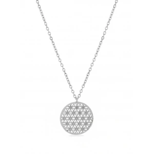 Gümüş Renkli Çelik Yaşam Ağacı Kolye