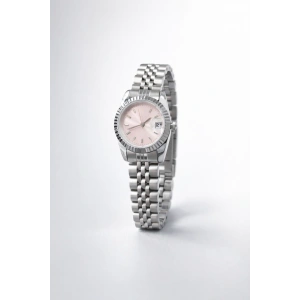 Gümüş Renk Minimal Pudra Kadranlı Kadın Saat