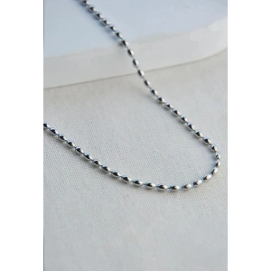 Gümüş Renkli Çelik Minimal Zincir Kolye