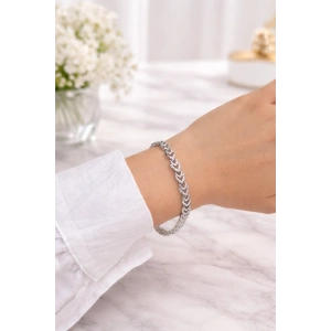 Xuping Taşlı Kalp Detaylı Gümüş Renk Bileklik