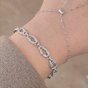 Xuping Gümüş Renkli Düğüm Model Bileklik