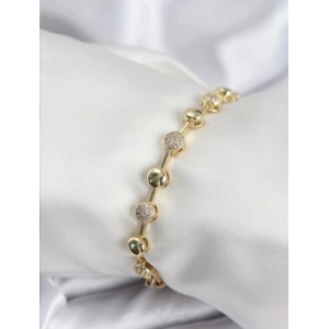 Xuping Taş Detay Dorika Toplu Gold Renk Bileklik