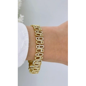 Xuping 14K Kaplama Taşlı VIP Seri Bileklik Künye