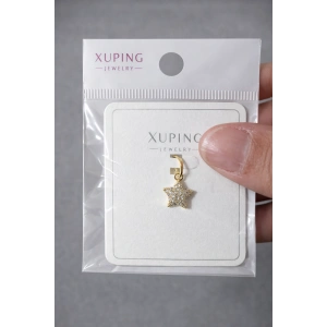 Xuping Taşlı Yıldız Kolye Ucu 14K Altın Kaplama