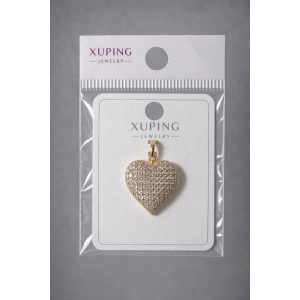 ✨ Xuping Full Taşlı Kalp Kolye Ucu 14K Kaplama
