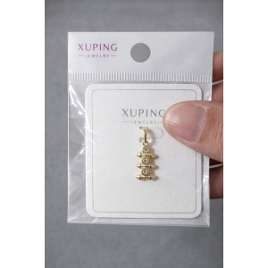 Xuping Taşlı Modern Ok Detay Kolye Ucu 14K Kaplama