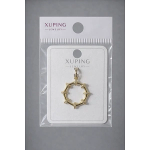 Xuping Taşlı Halka Detay Kolye Ucu 14K Kaplama