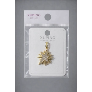 Xuping 14K Kaplama Yıldız Model Taşlı Kolye Ucu