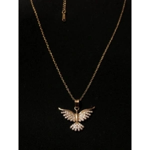 Çelik Gold Renkli Anka Kuşu Kolye