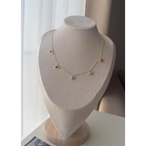 Gold Renkli 14K Kaplama Charm Kolye