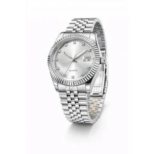 Gümüş Renkli RLX Tasarım Marka Kadın Saat