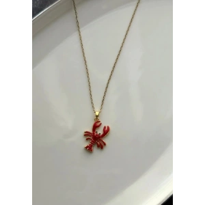 Yengeç Modeli Çelik Burç Kolyesi