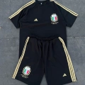 ADİDAS ITALIA BASKI UNISEX ŞORT TAKIM(SİYAH)