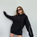 NK Çizgili Unisex Şardonlu Hoodie