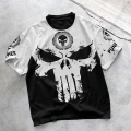 SKULL BASKI UNISEX OVERSIZE TSHIRT