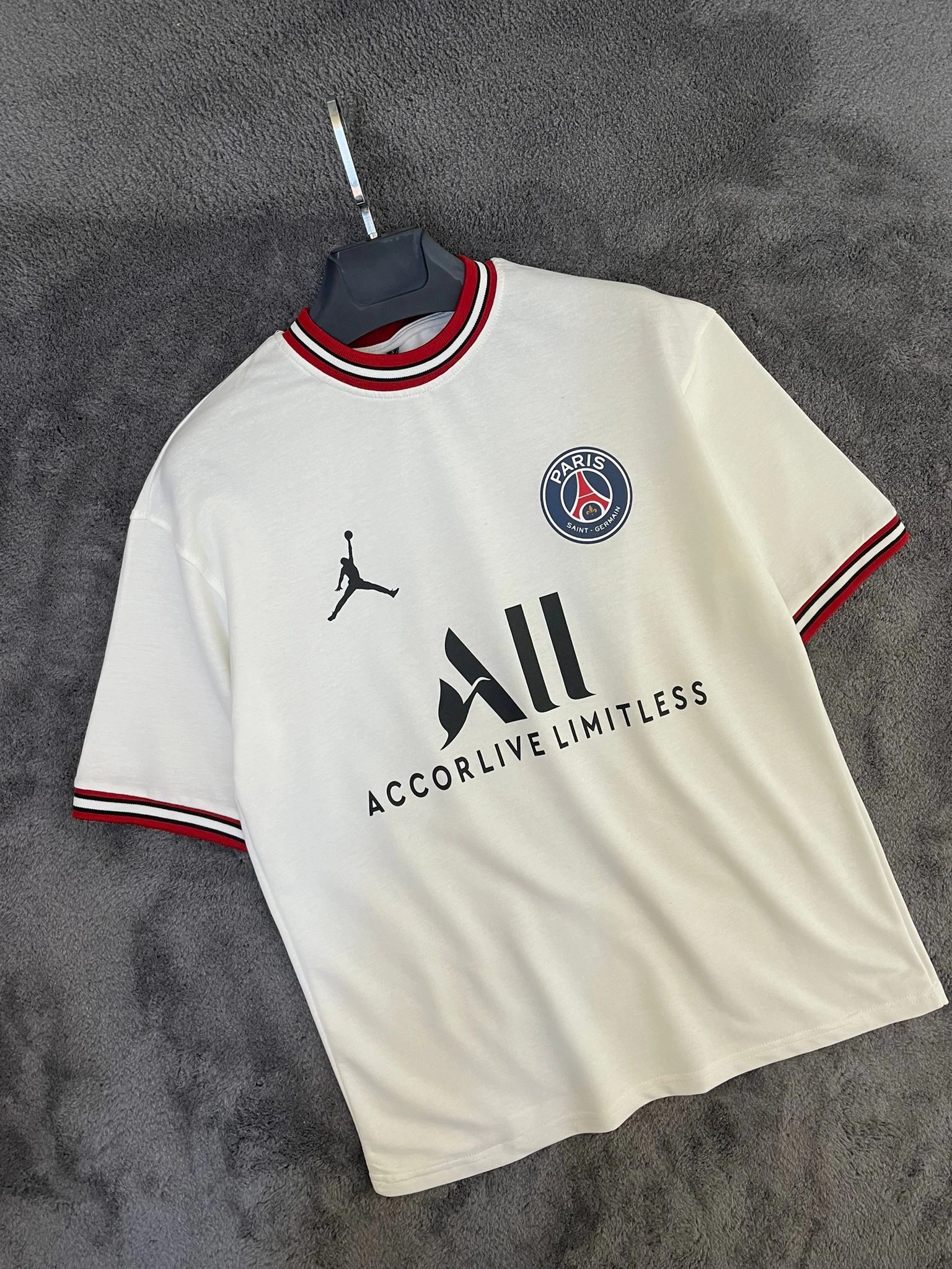 Paris Saint-Germain x Jordan Cup Fourth Stadium Shirt 2021-22 - Kids with  Hakimi 2 printing