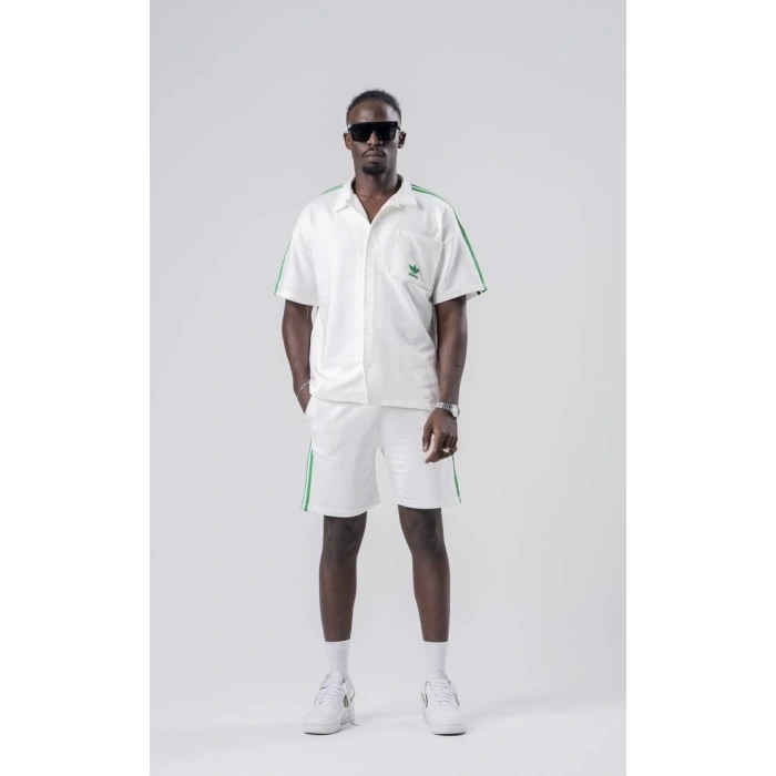 ADS ŞERİTLİ UNISEX ŞORT TAKIM