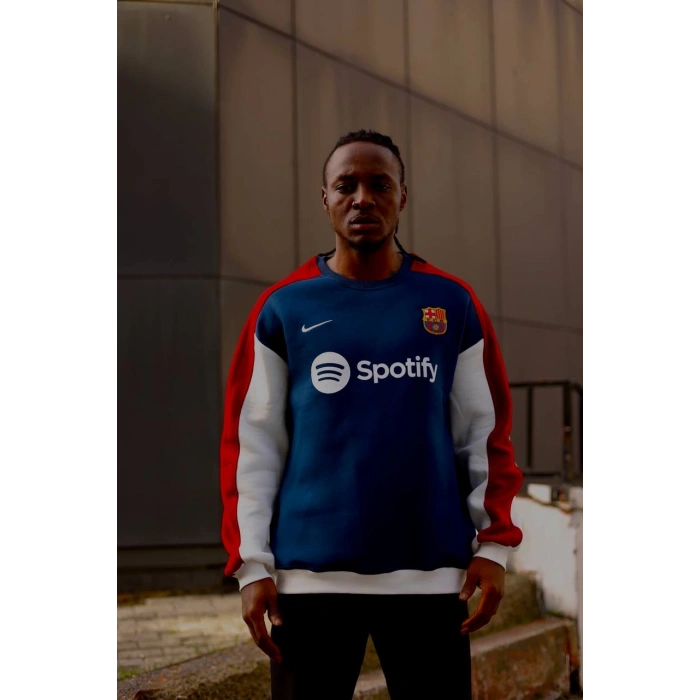 BARCELONA Unisex Şardonlu Sweatshirt