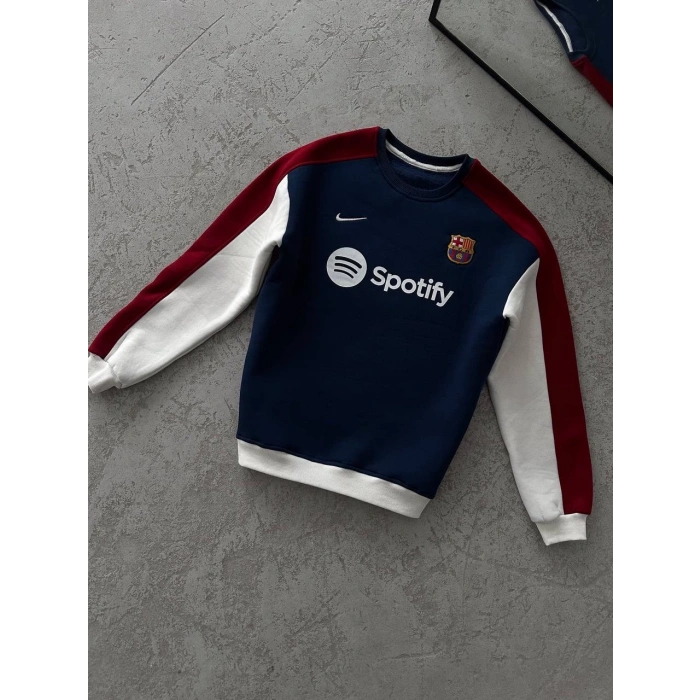 BARCELONA Unisex Şardonlu Sweatshirt