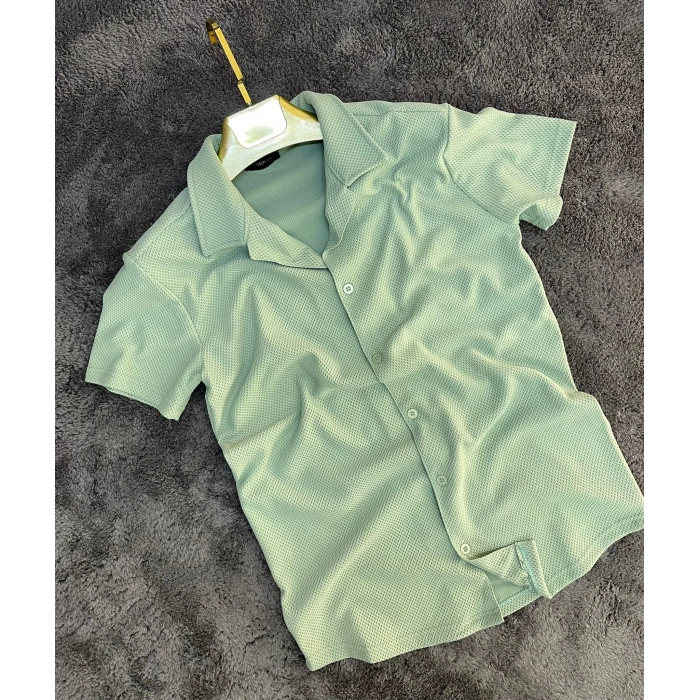 Çağla Örme Slim Gömlek