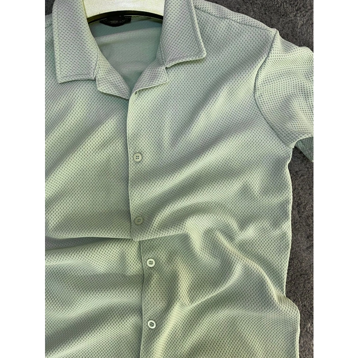 Çağla Örme Slim Gömlek