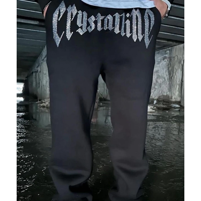 CRY Taş Baskı 2 İplik Unisex Eşofman Altı