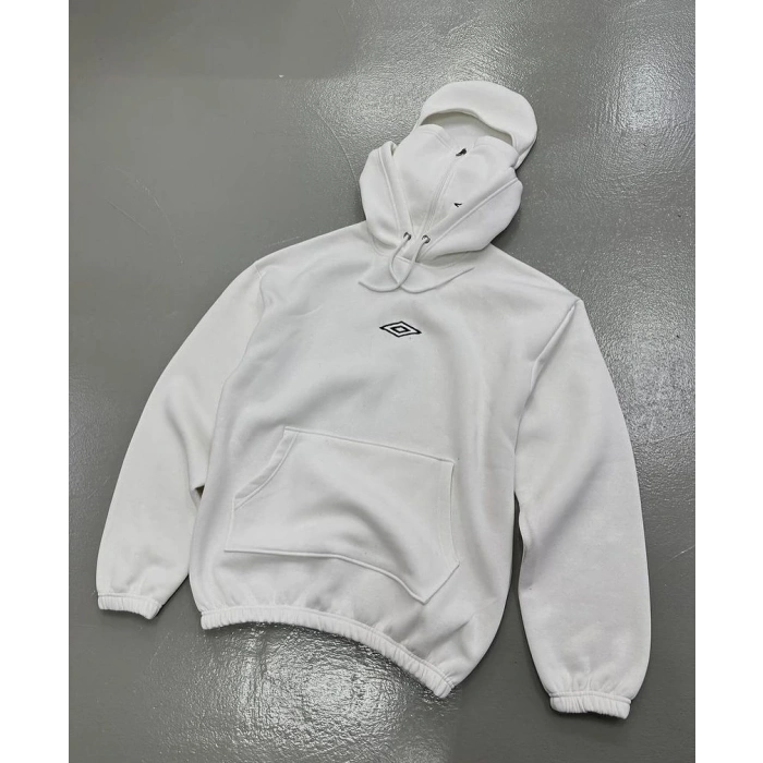 Fermuarlı Çift Kapüşonlu Unisex Oversize Hoodie