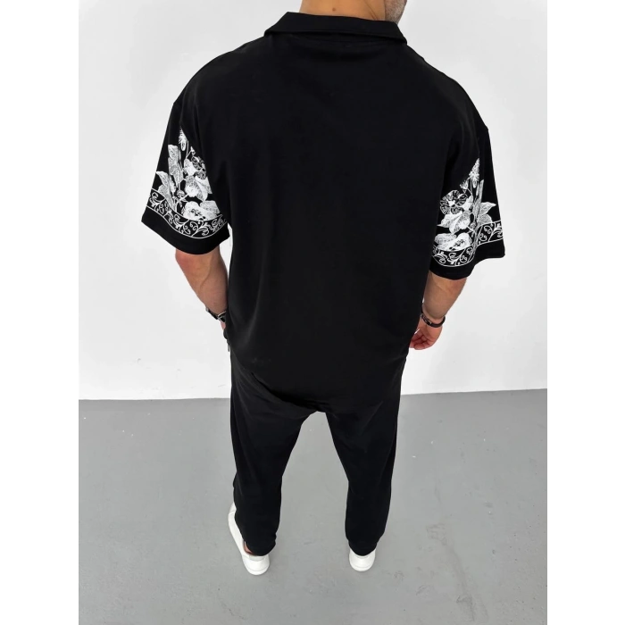 FLOWERS NAKIŞ BASKI GÖMLEK