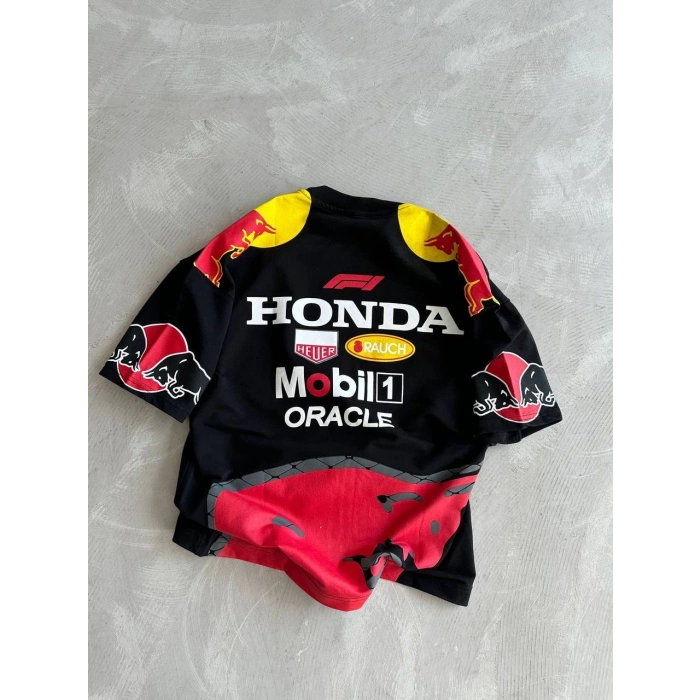 HONDA FORMULA 1 BASKI UNISEX TSHIRT (SİYAH)