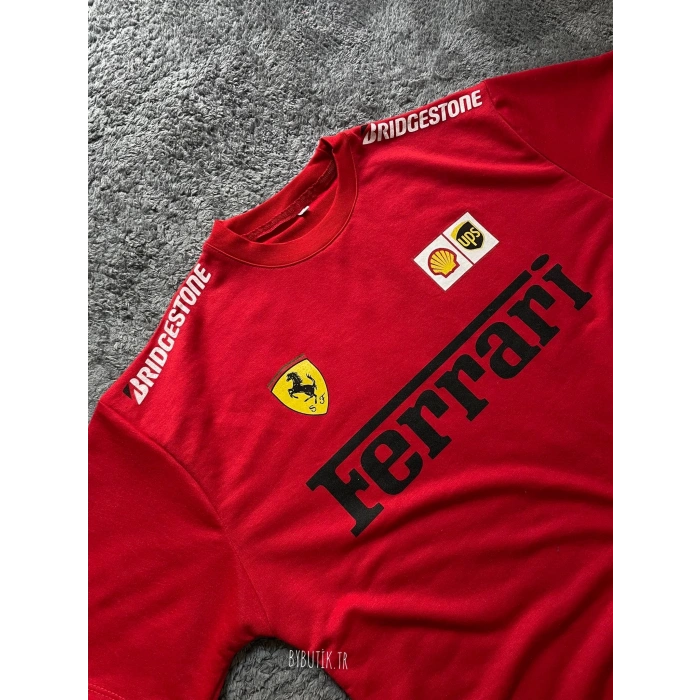 FRR SIRT BASKI UNISEX OVERSİZE TSHIRT (KIRMIZI)