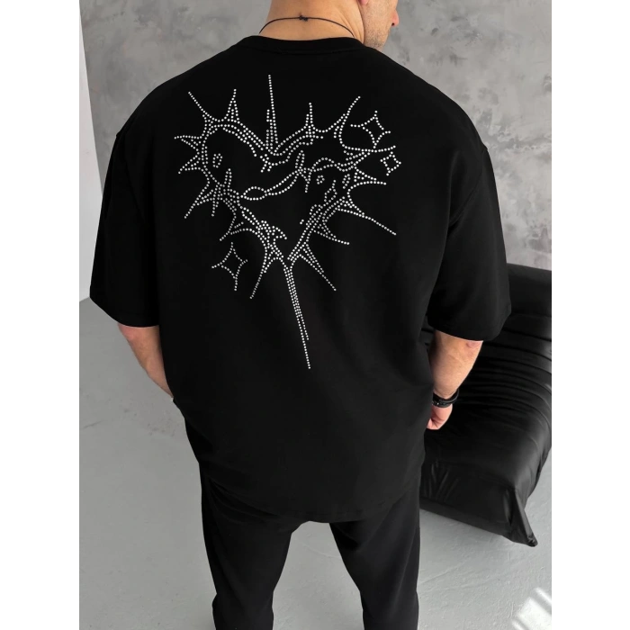 HEART SIRT TAŞ BASKI UNISEX TSHIRT