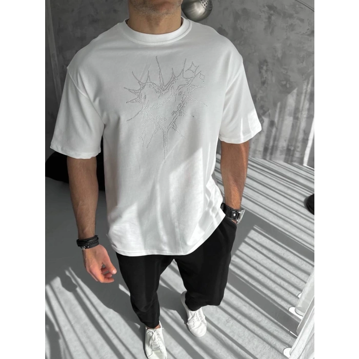 HEART SIRT TAŞ BASKI UNISEX TSHIRT