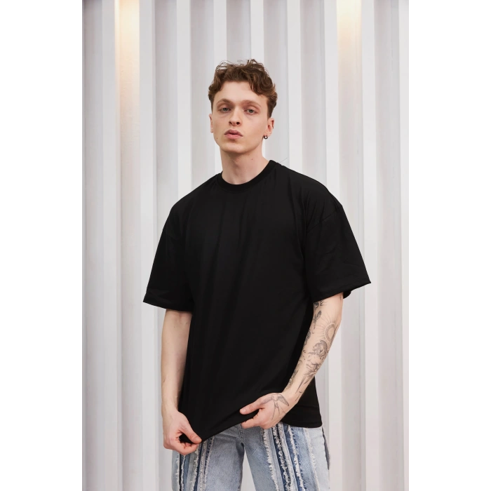 KELEBEK TAŞ BASKI UNİSEX TSHIRT(SİYAH)