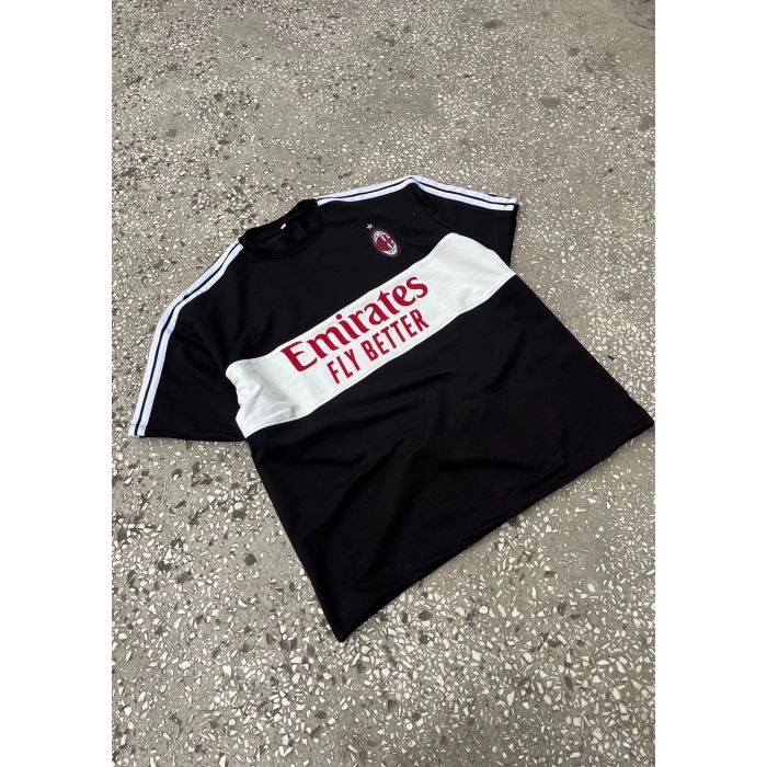MILAN UNISEX OVERSIZE TSHIRT (SİYAH)