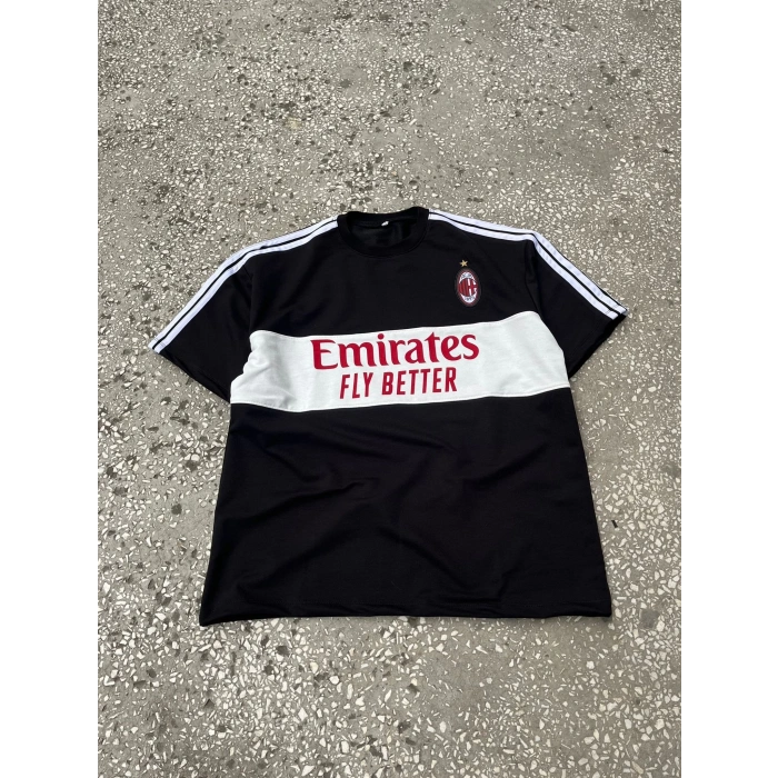 MILAN UNISEX OVERSIZE TSHIRT (SİYAH)