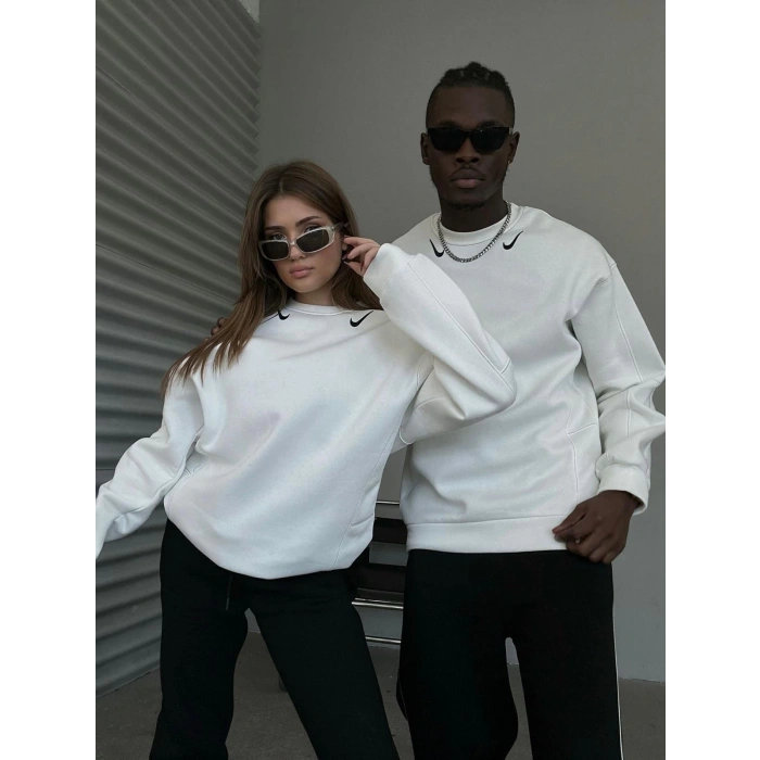 NK Logolu Unisex Oversize Sweatshirt