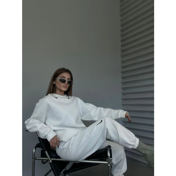 NK Logolu Unisex Oversize Sweatshirt