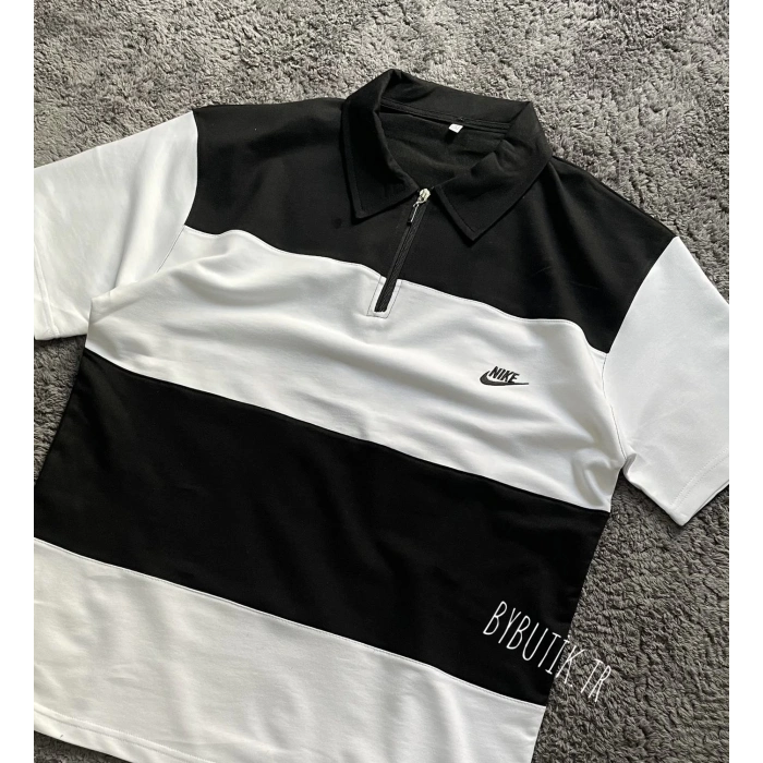 NK POLO YAKA UNISEX OVERSIZE TSHIRT (SİYAH)