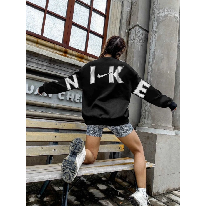 NK Sırt Baskılı Unisex Sweatshirt
