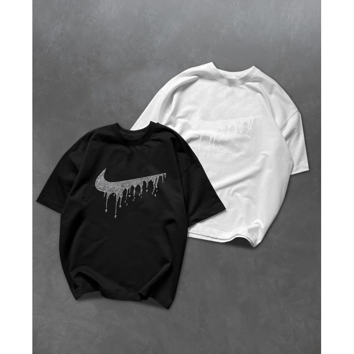 NK TAŞ BASKI UNISEX OVERSIZE TSHIRT