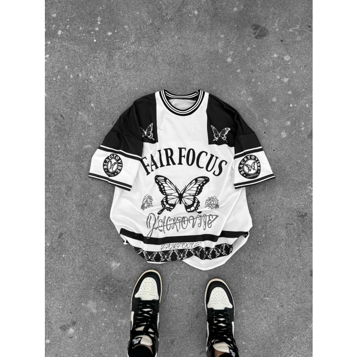 FAIRFOCUS UNISEX OVERSIZE TSHIRT(SİYAH)