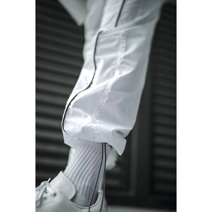 NK LOGOLU SU GEÇİRMEZ EŞOFMAN ALTI (BEYAZ)