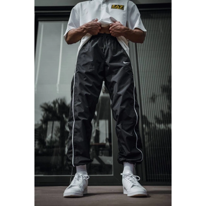 NK LOGOLU SU GEÇİRMEZ EŞOFMAN ALTI(SİYAH)