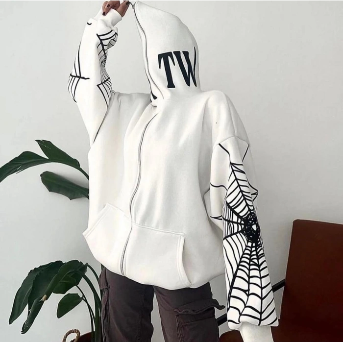 ÖRÜMCEK BASKI FULLZIP HIRKA