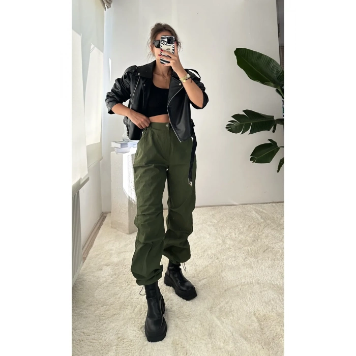 KARGO PARAŞÜT PANTOLON (HAKİ)